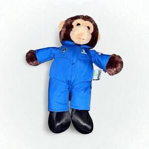 Smithsonian Institution Astronaut Monkey Plush 13" Stuffed Animal Blue Suit #3